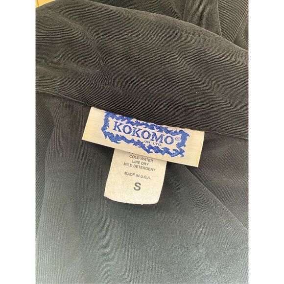 Kokomo Womens Size Small Tank & Cardigan 2 Piece Set Black Geo Print Flowy - Picture 13 of 15